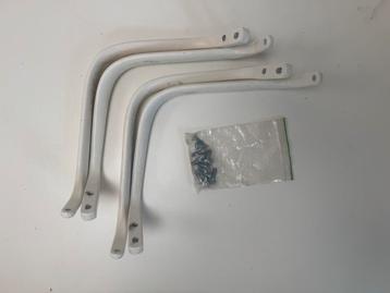 LÅNGFJÄLL Armleuningen, wit - 2 paar (bureaustoel IKEA) beschikbaar voor biedingen