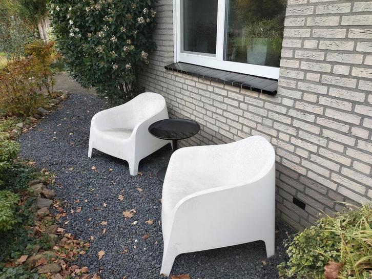 STUDENTEN OPGELET: GRATIS IKEA TUINSTOELEN!, Tuin en Terras, Tuinstoelen, Zo goed als nieuw, Kunststof, Stapelbaar, Ophalen