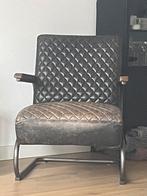 Leren Fauteuil, Huis en Inrichting, Fauteuils, Ophalen, Gebruikt, 75 tot 100 cm, 50 tot 75 cm