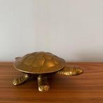 Schildpad, koper, asbak, box met deksel, vintage, jr 50/60, Antiek en Kunst, Ophalen of Verzenden