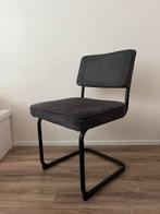 4 Eetkamerstoelen antractiet corduroy, Ophalen, Zo goed als nieuw, Grijs, Vier