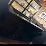 Verrijdbare houten zwarte bar/toog, zonder achterkast, Huis en Inrichting, Barren, Ophalen of Verzenden, Zo goed als nieuw