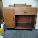 Amsterdamse School kastje, mist plak en glas, Huis en Inrichting, 25 tot 50 cm, 50 tot 100 cm, Ophalen of Verzenden, Glas