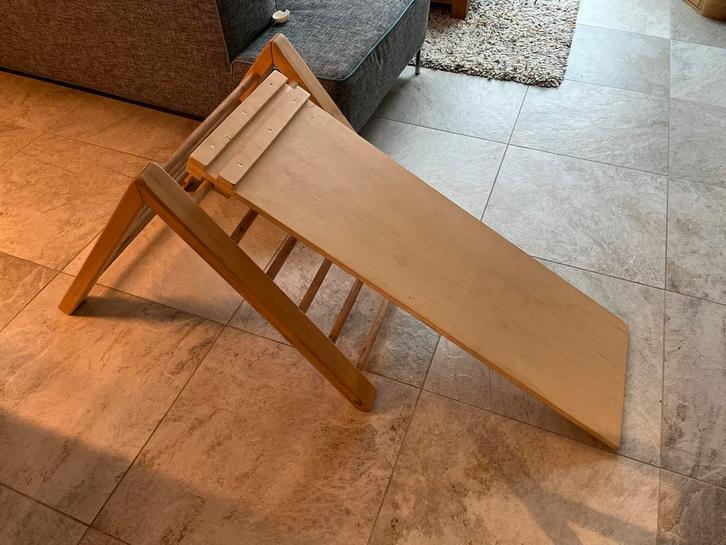 Houten klimrek met glijbaan, Kinderen en Baby's, Speelgoed | Houten speelgoed, Gebruikt, Ophalen