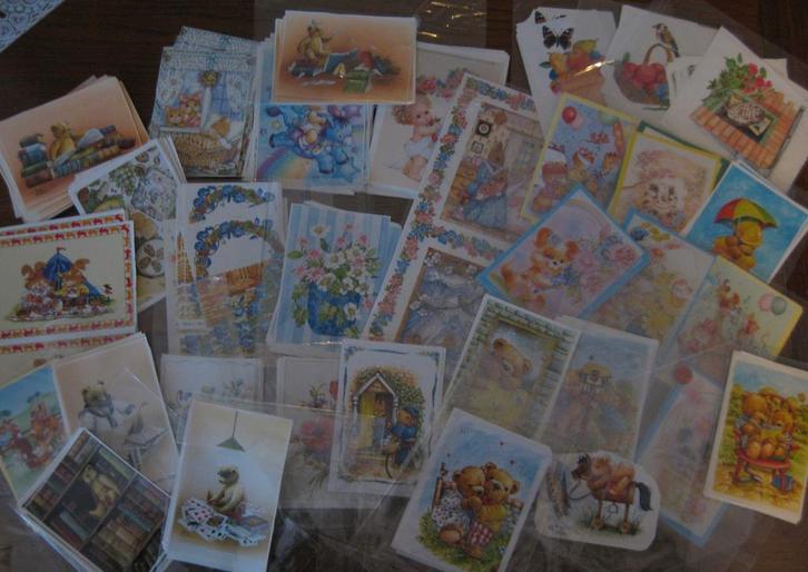 Partij knipvel plaatjes voor kaarten maken / dieren beertjes, Hobby en Vrije tijd, Kaarten | Zelf maken, Nieuw, Knipvel, Dieren