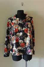 Frank Walder shirt 46 zwart rood beige print, Maat 46/48 (XL) of groter, Ophalen of Verzenden, Korte mouw, Gedragen