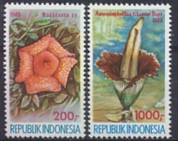 Indonesie Zonnebloem nr 1362/3 postfris 1989 beschikbaar voor biedingen