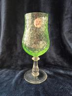 bokaal glas groen met sticker, empoli?, Antiek en Kunst, Ophalen of Verzenden