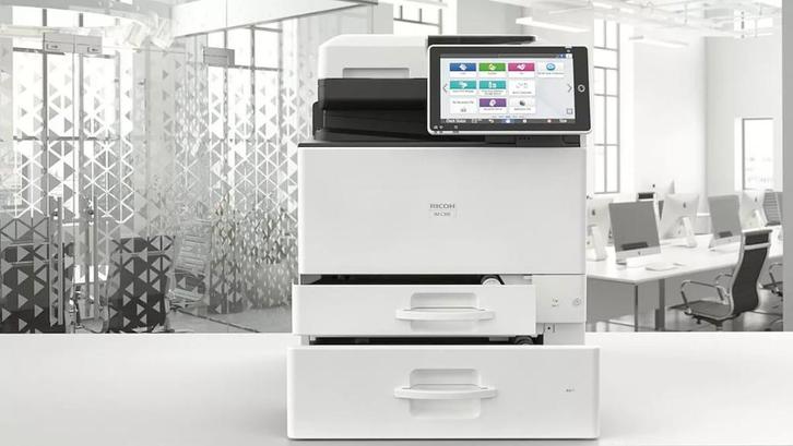 Ricoh IM C300, Computers en Software, Printers, Refurbished, All-in-one, Laserprinter, Faxen, Kleur printen, Kopieren, Scannen