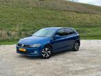 Volkswagen Polo 1.0 TSI 2018 Airco Cruise control Carplay, Voorwielaandrijving, Blauw, 23 km/l, Origineel Nederlands