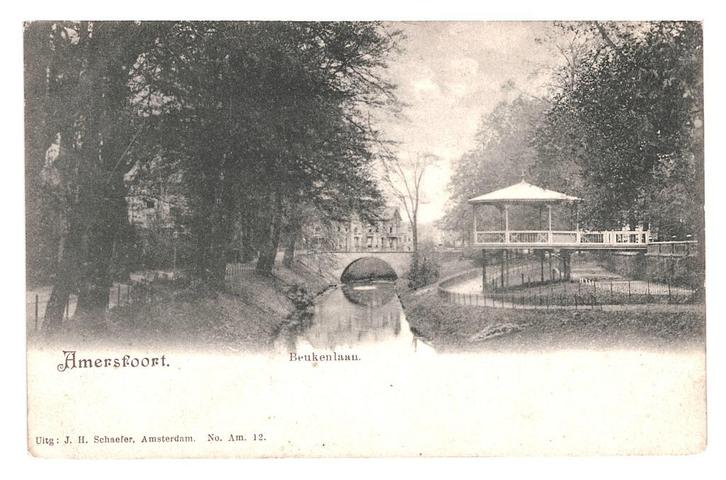 977647 Amersfoort Beukenlaan Nette oude kaart Onbeschreven, Verzamelen, Ansichtkaarten | Nederland, Ongelopen, Utrecht, Ophalen of Verzenden