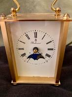 Vintage bureauklokje Benchmark quartz  met maanaanduiding, Antiek en Kunst, Antiek | Klokken, Ophalen of Verzenden
