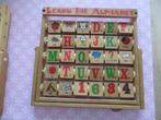 telraam voor letters/Alphabet/Engels/hout/vintage/leren, Ophalen of Verzenden, Gebruikt, Taal en Lezen