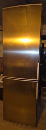 Dubbeldeurs aluminium koelkast., Witgoed en Apparatuur, Koelkasten en IJskasten, Ophalen, Zonder vriesvak, 200 liter of meer, 160 cm of meer