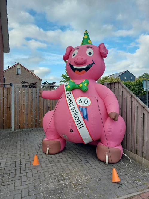 Feestvarken huren - Gekkepoppen Hengelo Borne Almelo, Hobby en Vrije tijd, Feestartikelen | Verhuur, Zo goed als nieuw, Abraham of Sarah