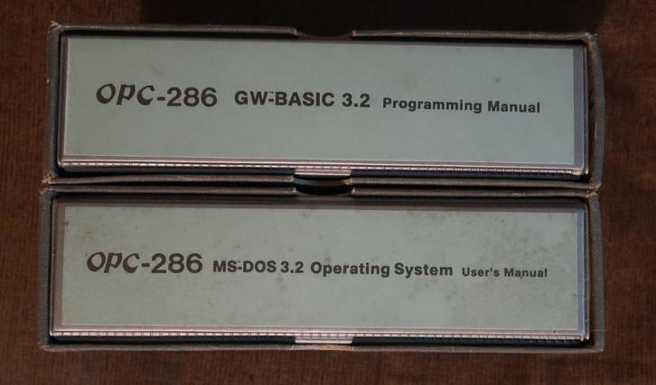 OPC-286 MS-DOS 3.2 en GW-BASIC 3.2, Computers en Software, Vintage Computers, Ophalen of Verzenden