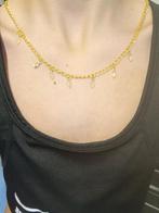 Goud kleurige ketting met bedeltjes, Ophalen of Verzenden, Nieuw, Overige materialen