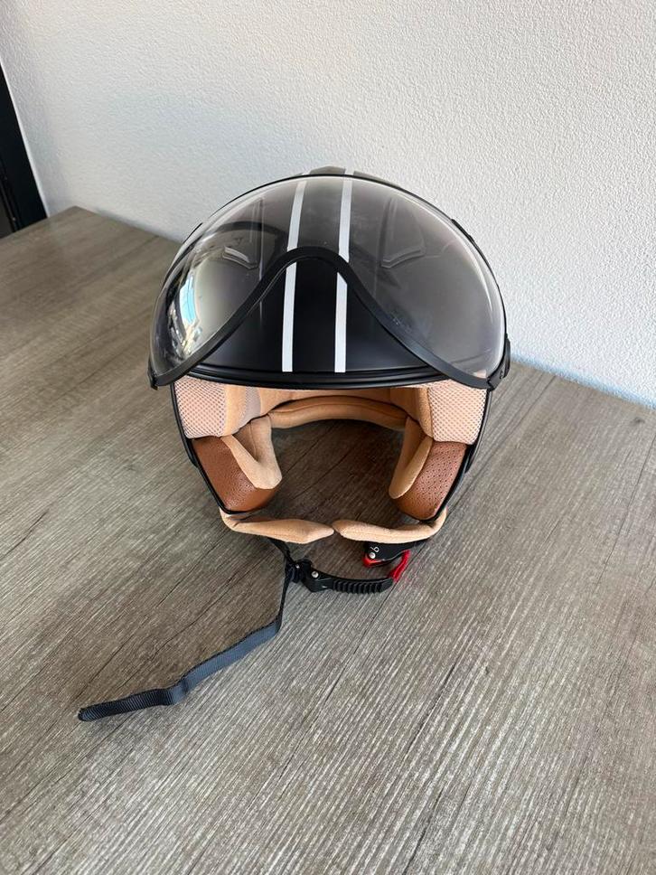 Scooterhelm, Fietsen en Brommers, Brommerhelmen, Zo goed als nieuw, Medium, Ophalen of Verzenden