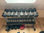 Halterset 1-10kg met rek, Ophalen, Gebruikt, Armen, Halterset