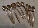 10 verzilverde theelepels, Antiek en Kunst, Ophalen of Verzenden