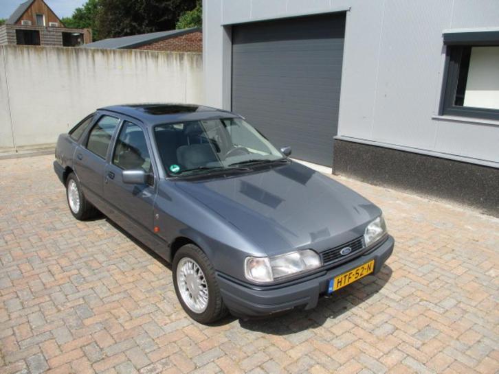 Ford Sierra 2.0i DOHC Ghia Mercuri grijs 1991 met nieuwe APK, Auto's, Ford, Bedrijf, Sierra, Benzine, Hatchback, Handgeschakeld