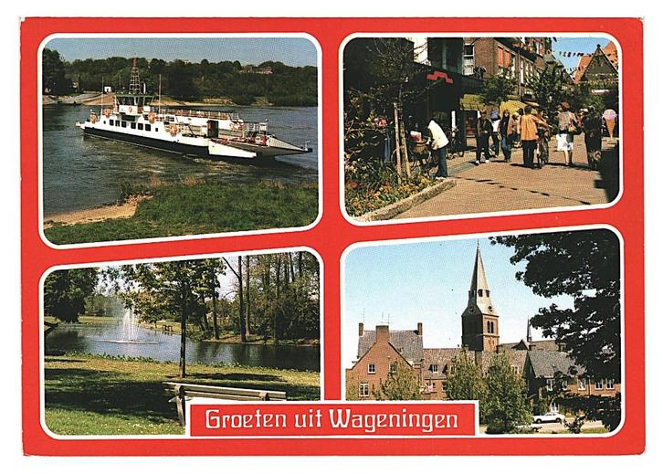 34278 Wageningen Gld _Gelopen met mooie zegel Wenspostzegel, Verzamelen, Ansichtkaarten | Nederland, Gelopen, Noord-Brabant, 1980 tot heden