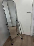 Verstelbare passpiegel op wielen, Ophalen, Gebruikt, 150 tot 200 cm, Rechthoekig