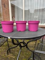 3 mooie paarse bloempotten nog zgan, Ophalen, Zo goed als nieuw