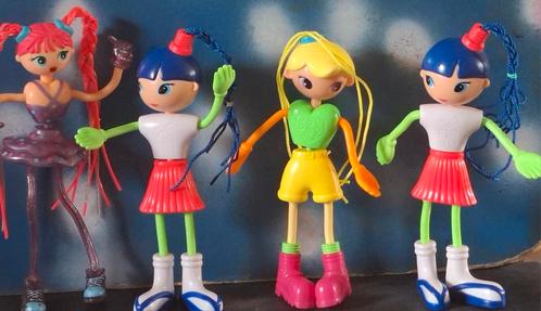 McDonald's Betty Spaghetti dolls.  4 st. 2002. 19 cm., Verzamelen, Poppetjes en Figuurtjes, Zo goed als nieuw, Ophalen