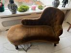 Antieke Chaise Longue / Sofa, Gebruikt, 150 tot 200 cm, Tweepersoons, 75 tot 100 cm