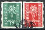 Oostenrijk 1937 Kerstmis Zodiac, Postzegels en Munten, Verzenden, Gestempeld, Overige thema's