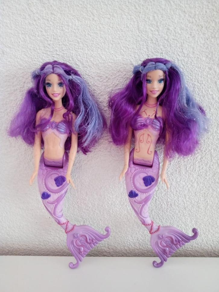 2 x MERISSA uit de film Barbie Fairytopia Mermaidia, Verzamelen, Poppen, Gebruikt, Pop, Ophalen of Verzenden