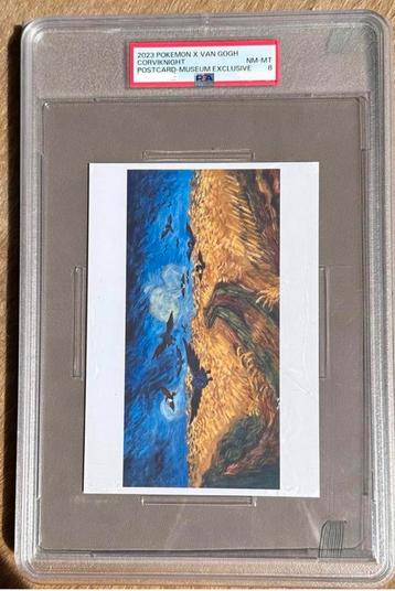 Pokémon x Van Gogh Museum – Corviknight Postkaart (PSA 8) beschikbaar voor biedingen