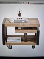 Bijzettafeltje, Huis en Inrichting, Tafels | Bijzettafels, Vierkant, 55 tot 75 cm, Zo goed als nieuw, Industrieel