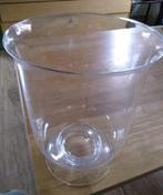 Glazen vaas op voet Diameter 18 cm Hoog 25 cm, Ophalen, Overige kleuren, Minder dan 50 cm, Glas