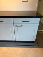 Gratis Pelgrim Keuken met Granieten Blad, Ophalen, Gebruikt, Wit, Hoekkeuken