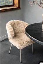 PTMD Ares Eetkamerstoel Beige - Set van 2, Huis en Inrichting, Stoelen, Ophalen, Overige kleuren, Nieuw, Stof