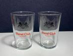 2 Royal Club Tonic glazen. Hoogte 10 cm., Ophalen of Verzenden, Zo goed als nieuw, Frisdrankglas