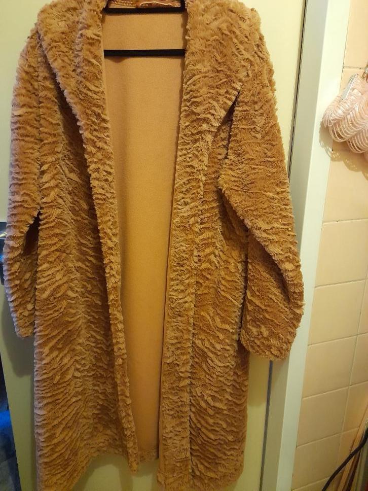 Imitatiebont bruin okergeel badjas Pastunette mt XL, Kleding | Dames, Pyjama's, Zo goed als nieuw, Maat 42/44 (L), Ophalen of Verzenden