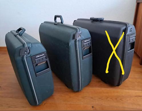 2 groene hardcase koffers Royal Traveler / Samsonite, Sieraden, Tassen en Uiterlijk, Koffers, Gebruikt, Hard kunststof, 50 tot 60 cm