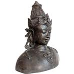Bronzen buste van een bodhisattva, Ophalen of Verzenden, Gebruikt