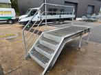 Stalen trap met bordes gegalv. Hoog 0,8 mtr. Nog068, Ophalen, Zo goed als nieuw, 2 tot 4 meter