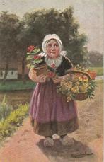 Gerstenhauer - 281 - twa : Serie 59 - Meisje met Geranium, Verzamelen, Ansichtkaarten | Themakaarten, Verzenden, Voor 1920