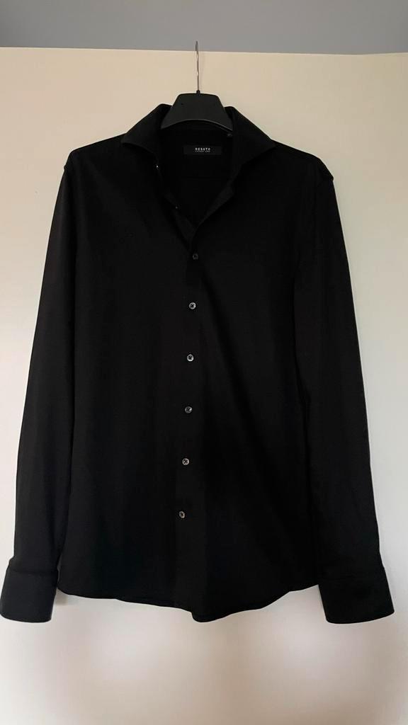 Zwart DESOTO Overhemd. Maat 37, Kleding | Heren, Overhemden, Zo goed als nieuw, Halswijdte 38 (S) of kleiner, Zwart, Ophalen of Verzenden