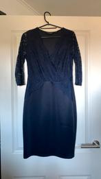 Dames jurk donkerblauw met kant. Maat 38, Kleding | Dames, Jurken, Maat 38/40 (M), Blauw, Ophalen of Verzenden, Zo goed als nieuw