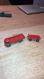 Dinky Toy vrachtwagen met aanhanger, Hobby en Vrije tijd, Modelauto's | Overige schalen, Gebruikt, Ophalen of Verzenden, Bus of Vrachtwagen