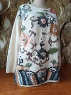 💖Prachtig Hand geborduurde Intarsia Noorse wollen trui XL, Ophalen of Verzenden, Zo goed als nieuw, Maat 46/48 (XL) of groter