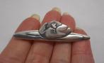 Zilveren modernist broche nr.066, Sieraden, Tassen en Uiterlijk, Broches, 4 tot 7 cm, Verzenden, Zo goed als nieuw, Zilver