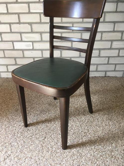 Philips stoel, Huis en Inrichting, Stoelen, Gebruikt, Twee, Hout, Leer, Overige materialen, Bruin, Ophalen