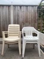 4 tuinstoelen, Tuin en Terras, Tuinstoelen, Ophalen, Gebruikt, Kunststof, Stapelbaar